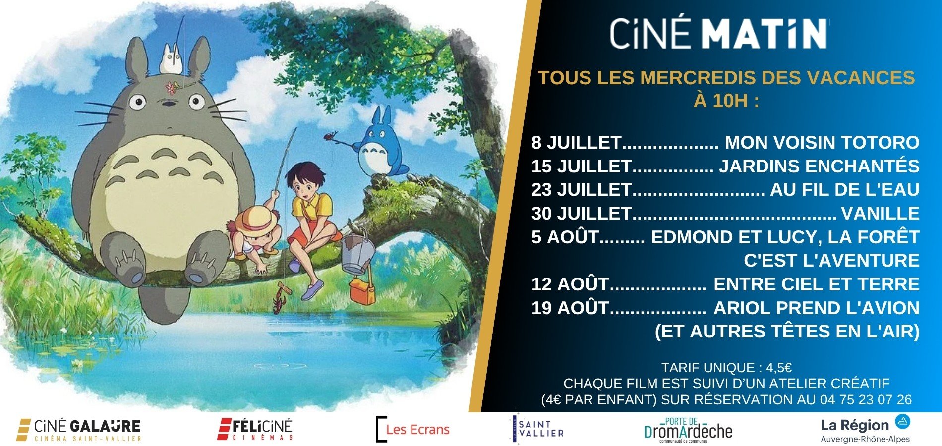actualité Ciné Matins de l'été