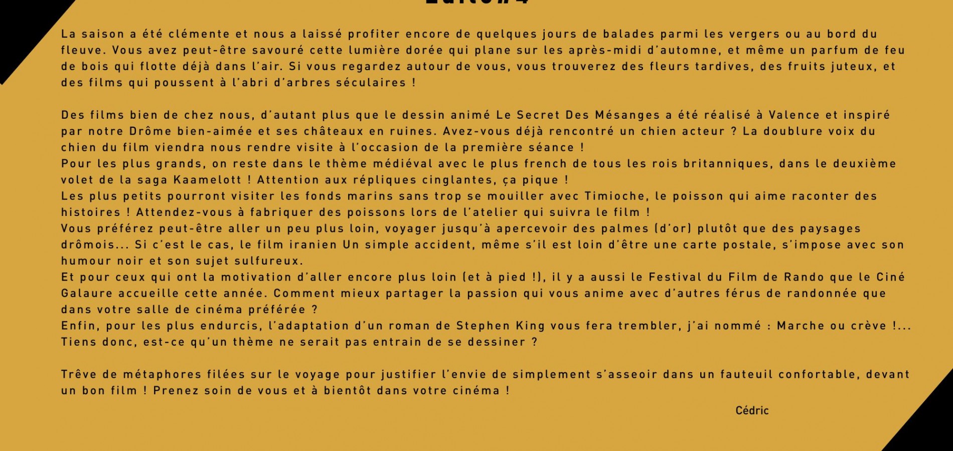 actualité Edito