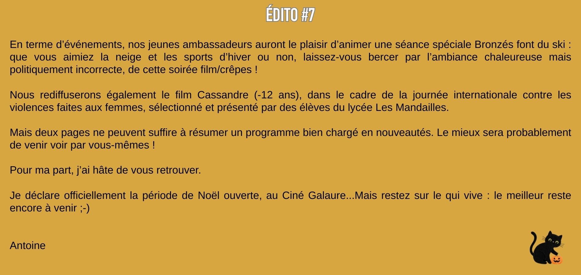 actualité Edito#7 - 2/2